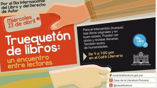 Día Internacional del Libro: mañana es el primer 'truequetón'