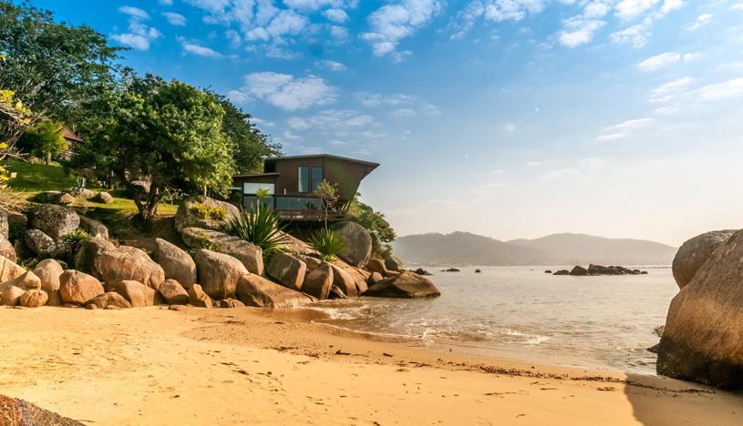 2019: Casa con playa privada - Santa Catarina, Brasil. (Foto: Difusión)