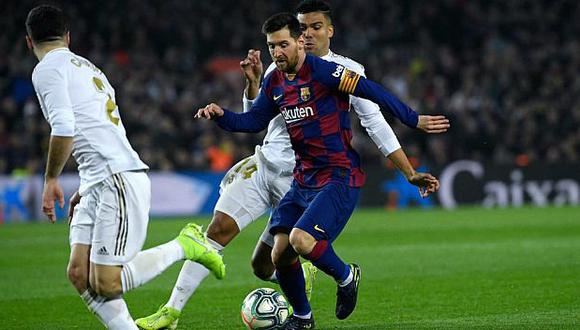 Barcelona y Real Madrid luchar por el título de LaLiga Santander 2019-20. (Foto: AFP)