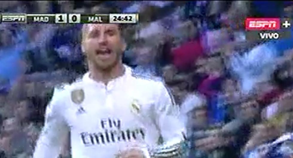 Sergio Ramos aprovechó el error defensivo para marcar. (Foto: Captura)