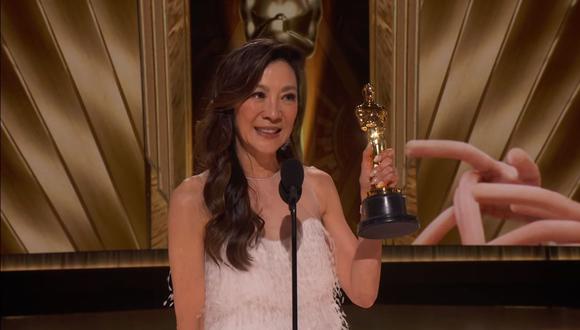 Michelle Yeoh es la ganadora del Oscar 2023 a la Mejor actriz.