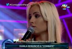 Combate: Yamila Piñero reafirmó su renuncia al programa (VIDEO)