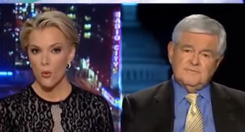 Newt Gingrich quiso defender a Donald Trump y enfrentó a Megyn Kelly. (Foto: Captura YouTube)