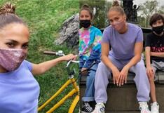 Jennifer Lopez y Álex Rodríguez disfrutan de un paseo familiar por Central Park 
