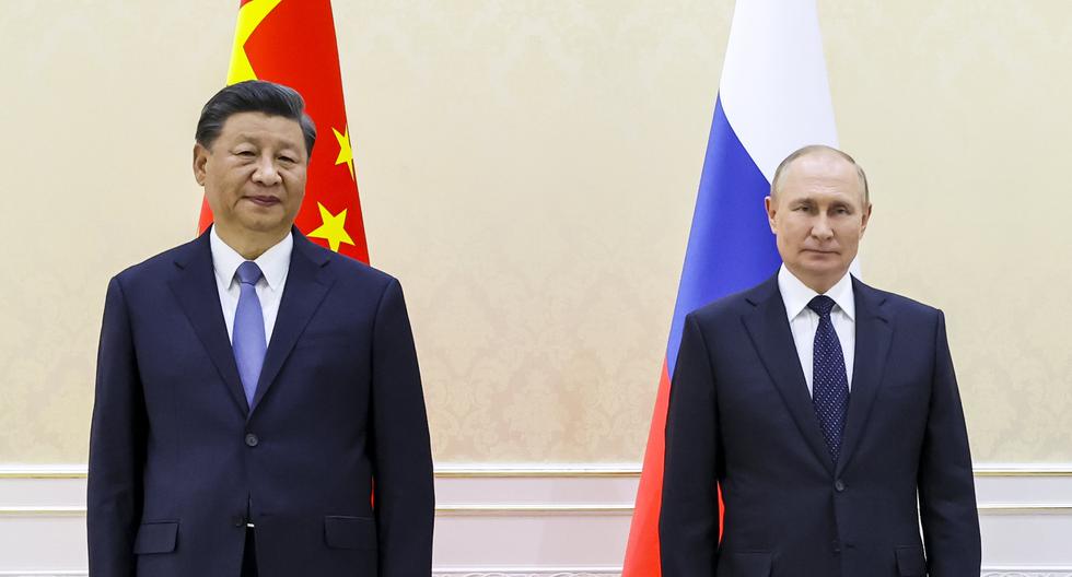 Los presidente de China y Rusia, Xi Jinping y Vladimir Putin. AP