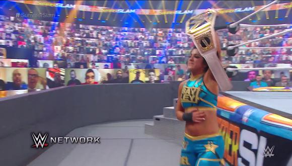 Bayley venció a Asuka en SummerSlam 2020 | Foto: WWE