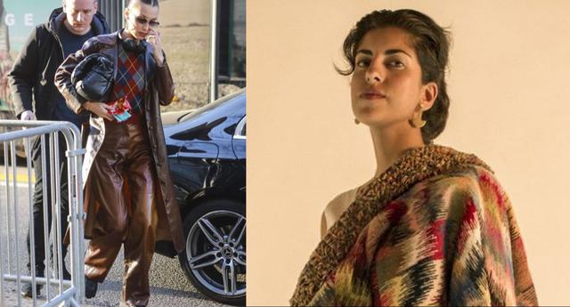 Este fin de semana, la modelo estadounidense se dejó ver en las calles de Milán con piezas de la marca de lujo peruana 'Mozh Mozh', creada por la diseñadora Mozhdeh Matin. (Fotos: IG/ DIfusión)