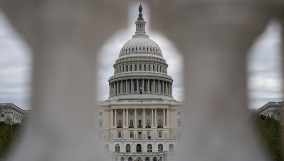 Una vista del Capitolio de Estados Unidos antes de la votación de la Cámara de Representantes sobre un importante paquete de ayuda para Ucrania, Israel y Taiwán. (Foto de Drew ANGERER / AFP).