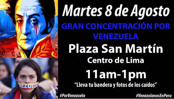 La manifestación comenzará a las 11 de la mañana y concluirá a la 1 p.m. Es promovida por los colectivos Un mundo sin mordaza y Unidad.  (Facebook)