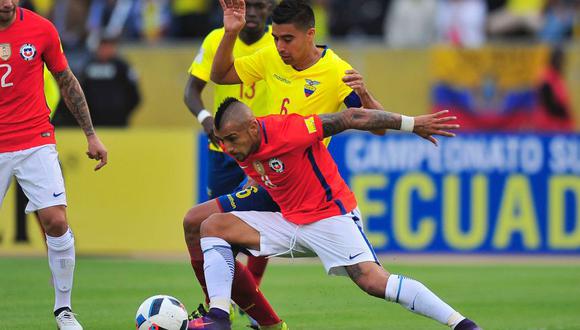 Chile lleva una amplia superioridad sobre Ecuador en la Copa América. (Foto: AFP)
