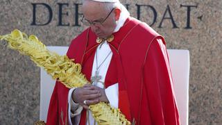 El Papa pide por los refugiados en la misa del Domingo de Ramos