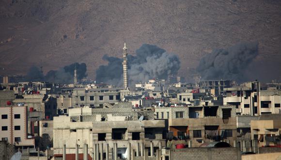 Siria: Ataques contra bastión opositor dejan 13 muertos cerca de Damasco. (Foto: AFP)