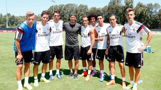 Beckham visitó entrenamiento del Real Madrid en Los Angeles