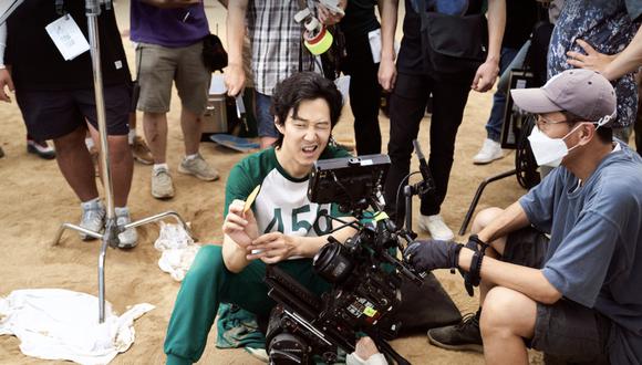 Lee Jung-jae as Gi-hun, durante el rodaje de la primera temporada de "Squid Game". Foto: Netflix