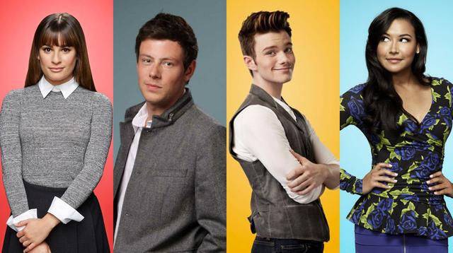 Glee. Antes y después. Los personajes de Rachel Berry, Finn Hudson, Kurt Hummel, Santana López. (Foto: Difusión)