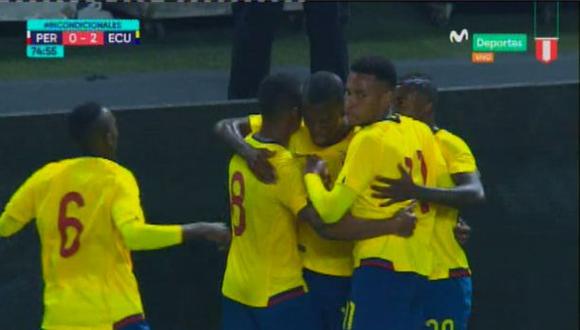 Perú vs. Ecuador: Enner Valencia anotó el 2-0 tras esta gran jugada. (Foto: captura)