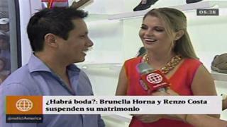 Brunella Horna: "La boda con Renzo Costa quedó de lado"