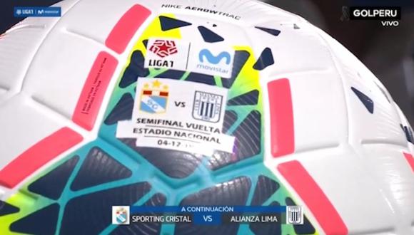 Balón de la semifinal cuenta con el detalle especial de ambos escudos | Foto: Captura