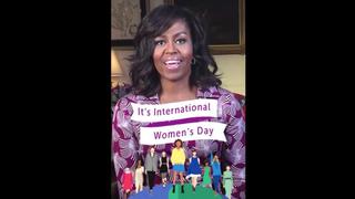Michelle Obama y los snapchats por el Día de la Mujer [FOTOS]