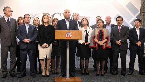 Fernando Zavala pidió cuestión de confianza para su gabinete  (Foto: Presidencia del Consejo de Ministros)