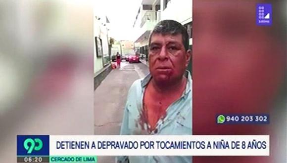 Acusan a sujeto por tocamientos a niña de 8 años en Barrios Altos (Captura: Latina)