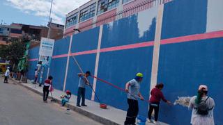 Viviendas damnificadas por lluvias en Lurín fueron pintadas gracias a donación