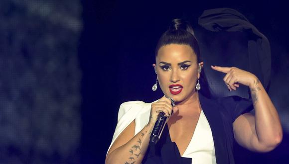 Demi Lovato se asoció con la organización Propeller para incentivar el voto en EE.UU. (Foto: AFP)