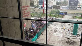 Pobladores de Chorrillos marcharon al Ministerio de Cultura