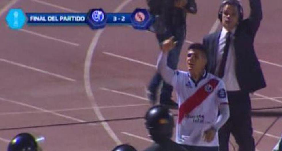 Armando Alfageme anotó el gol de la victoria en la última jugada del partido | Foto: Captura/Video