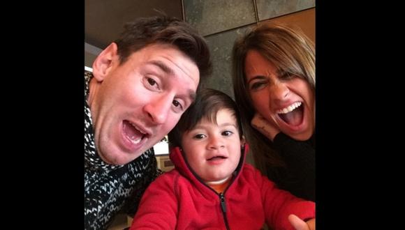 Lionel Messi celebra cumpleaños de Antonella con este selfie