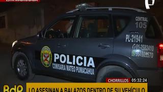 Chorrillos: hombre fue asesinado a balazos dentro de su automóvil 