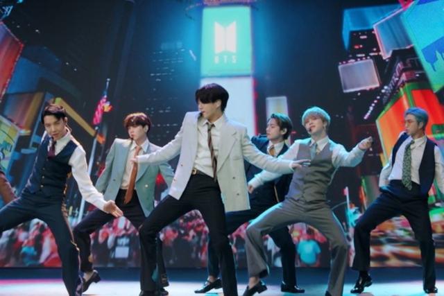 BTS se presentó por primera vez en los MTV Video Music Awards. (Foto: MTV/AFP)