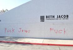 EE.UU.:Sinagoga de California fue vandalizada con grafitis antisemitas