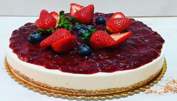 Cheesecake crudivegano de la marca Ekosana. (Foto: Cortesía)