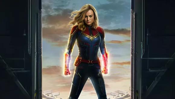 Carol Danvers y su traje de heroína en el póster oficial de "Captain Marvel". (Foto: Marvel Studios)