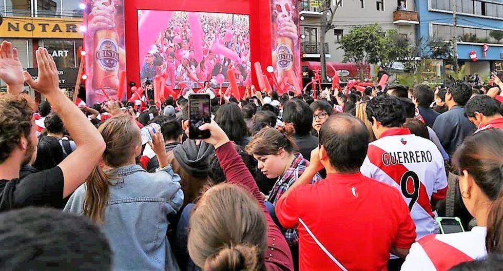Miles de hinchas podrán ver en directo el encuentro que sostendrán los seleccionados de Perú y Dinamarca, este sábado 16 de junio. (Foto: Andina)