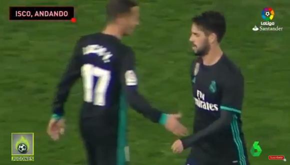 Isco desató la furia de Sergio Ramos en el duelo ante Espanyol por una mala actitud mostrada cuando fue cambiado. (Foto: captura de YouTube)