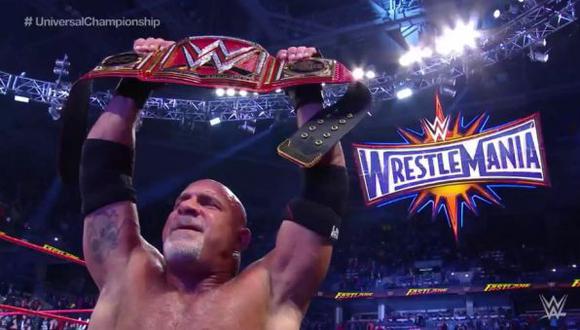 Goldberg venció a Kevin Owens y se coronó nuevo Campeón Universal. (Foto: WWE)
