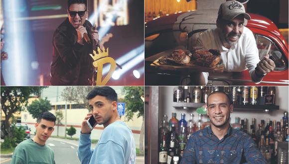 Deyvis Orosco (cantante), Damián Ode (empresario), Inti y Vicente (cantantes), y Juan Pablo Orellana (bartender) cuentan a El Comercio sus experiencias sobre cómo se reinventaron y cómo cierran el año.