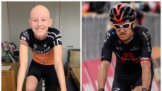 Evie Hartley, la ciclista de 13 años diagnosticada con cáncer que pudo entrenar al lado de su ídolo