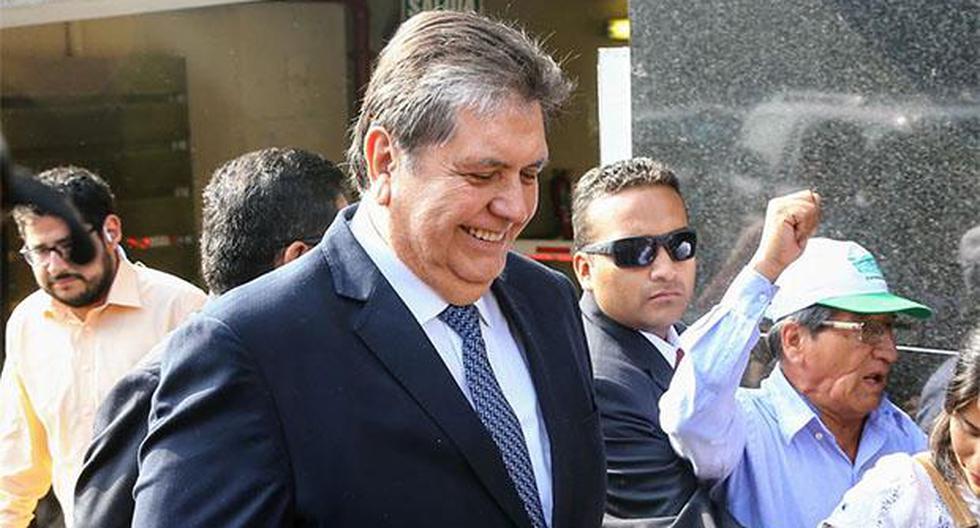 Alan García declaró por el caso de sobornos en la Línea 1 del Metro de Lima. (Foto: Agencia Andina)