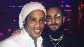Instagram: Ronaldinho y Maluma provocaron furor en Las Vegas