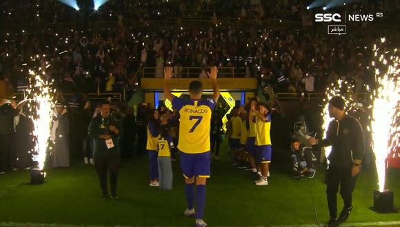 El gran recibimiento que emocionó a Cristiano Ronaldo en Al-Nassr. Foto: Captura