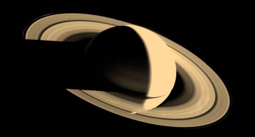 Saturno, el planeta de los anillos, visto desde Voyager 1. (Foto: NASA/JPL)