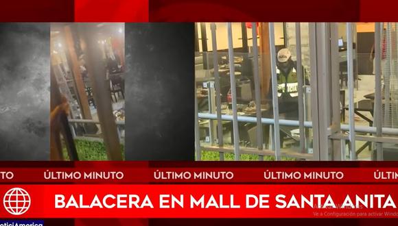 Sicarios atacan a balazos a pareja que cenaba en una pollería del Mall de Santa Anita. (Foto: América Noticias)