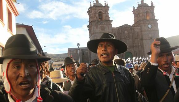 Walter Aduviri, gobernador regional de Puno, encabezó la revuelta conocida como "aimarazo" en el 2011. Lo condenaron a siete años de prisión pero la sentencia fue anulada (Foto: archivo)