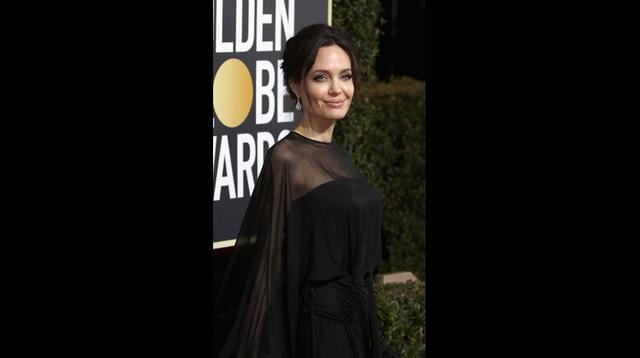 Angelina Jolie en los Globos de Oro 2018. (Foto: Agencias)