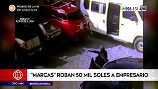 Lurín: ‘marcas’ roban S/ 50 mil a empresario en menos de un minuto | VIDEO
