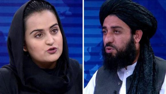 Imagen referencial. Beheshta Arghand, de la cadena afgana Tolo News, hizo historia al aparecer con el rostro descubierto cuando entrevistó a un líder talibán el 17 de agosto, después de que los insurgentes entrasen en Kabul.