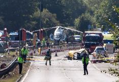 Inglaterra: a 11 suben muertos por caída de avión a carretera | VIDEO